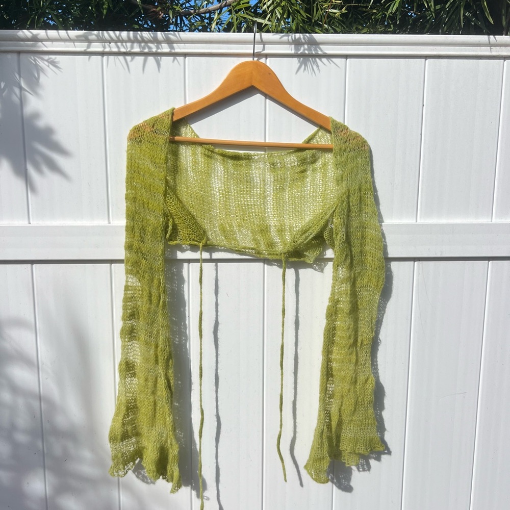 Urban Outfitters Olive Knit Shrug